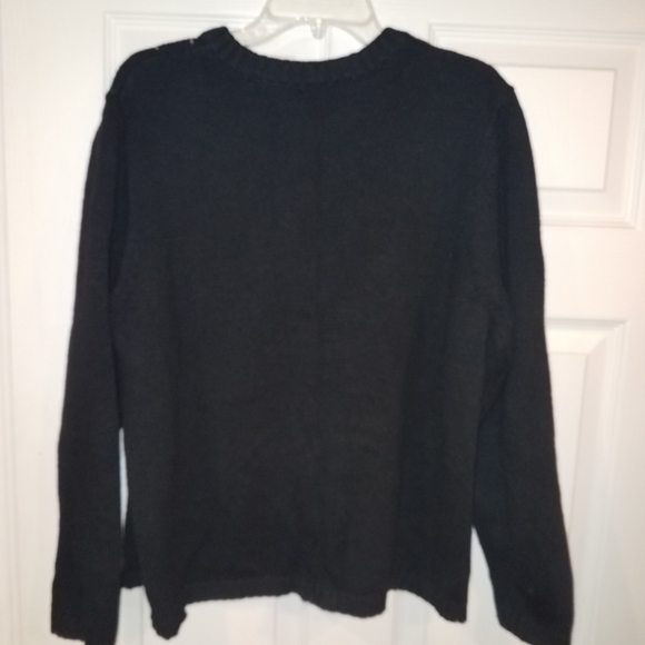 CROFT & BARROW Christmas/Holiday Zip front cardigan sweater - Picture 7 of 7